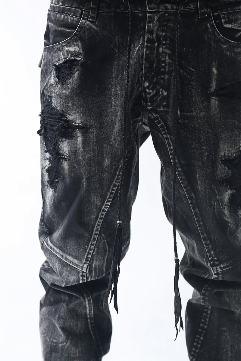 1902-PT06B Discharged Crush Pants