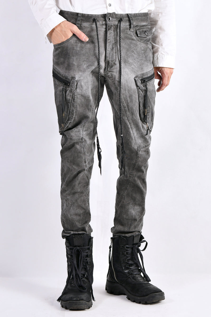 2102-PT02A Double Pocket Twill Pants 03 Charcoal