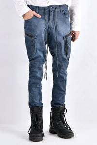 2102-PT02A Double Pocket Twill Pants 03 Navy