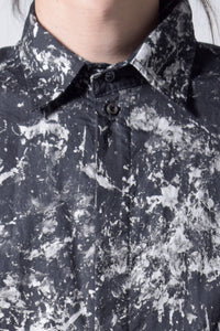 2202-SH03A Flake Discharged Slim Shirt