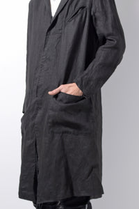 2201-JK02A Side Slit Tailored Coat Black