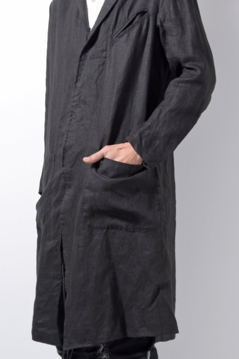 2201-JK02A Side Slit Tailored Coat Black