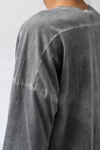 1902-CT02/LS Back Stitch Crush Cut / LS Charcoal