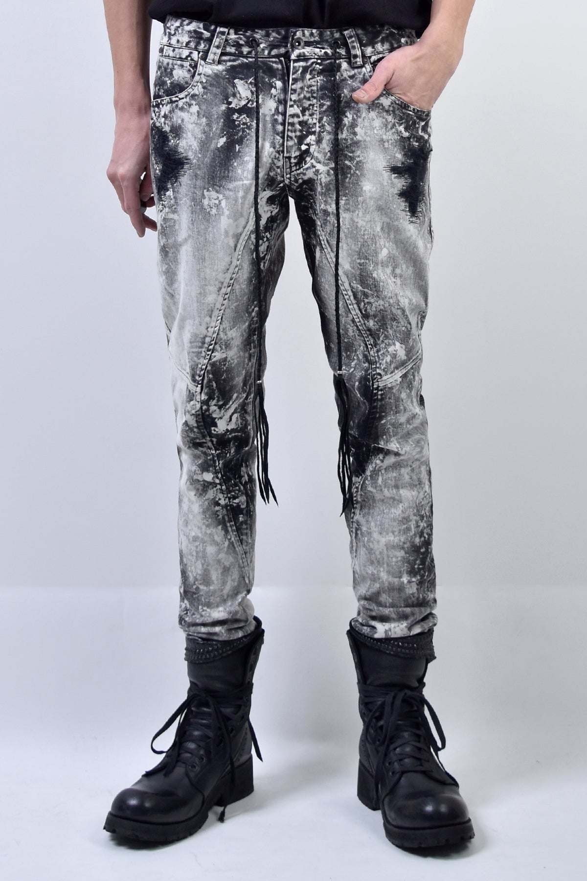 2101-PT01B Discharged Stretch Twill Pants 01