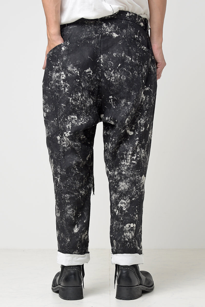2301-PT08 Discharged Linen Layered Pants