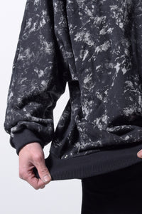 2202-TP05 Flake Discharged Dolman Top