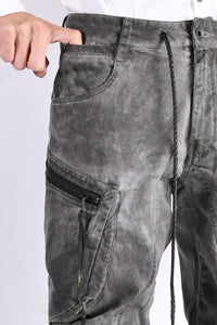 2102-PT02A Double Pocket Twill Pants 03 Charcoal