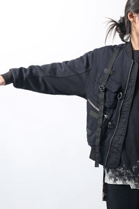 1902-JK06 Parachute Over Blouson Black