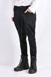 2102-PT01A Stretch Twill Pants 03 Black