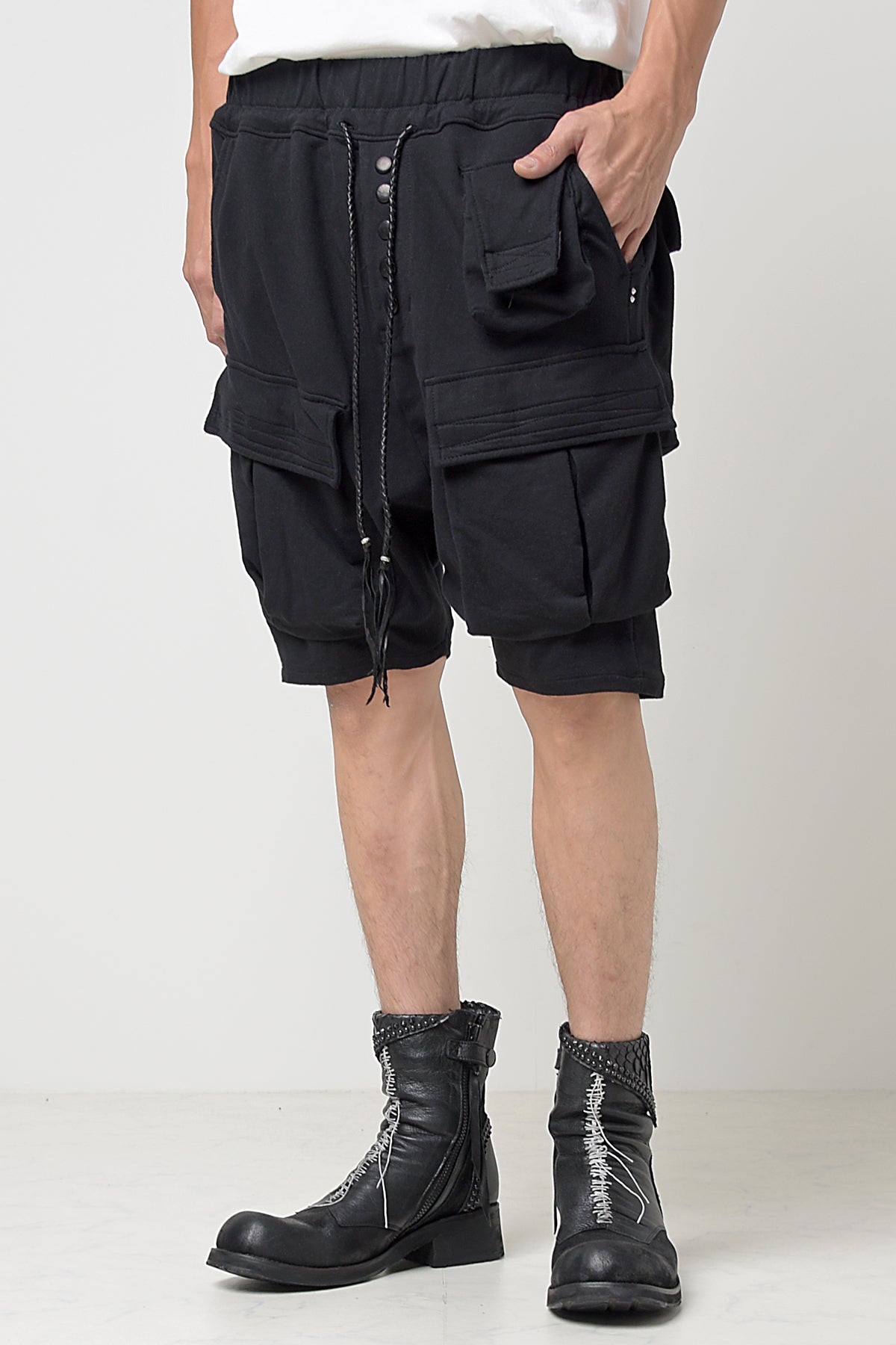 2301-PT07 Stretch Sweat Cargo Shorts