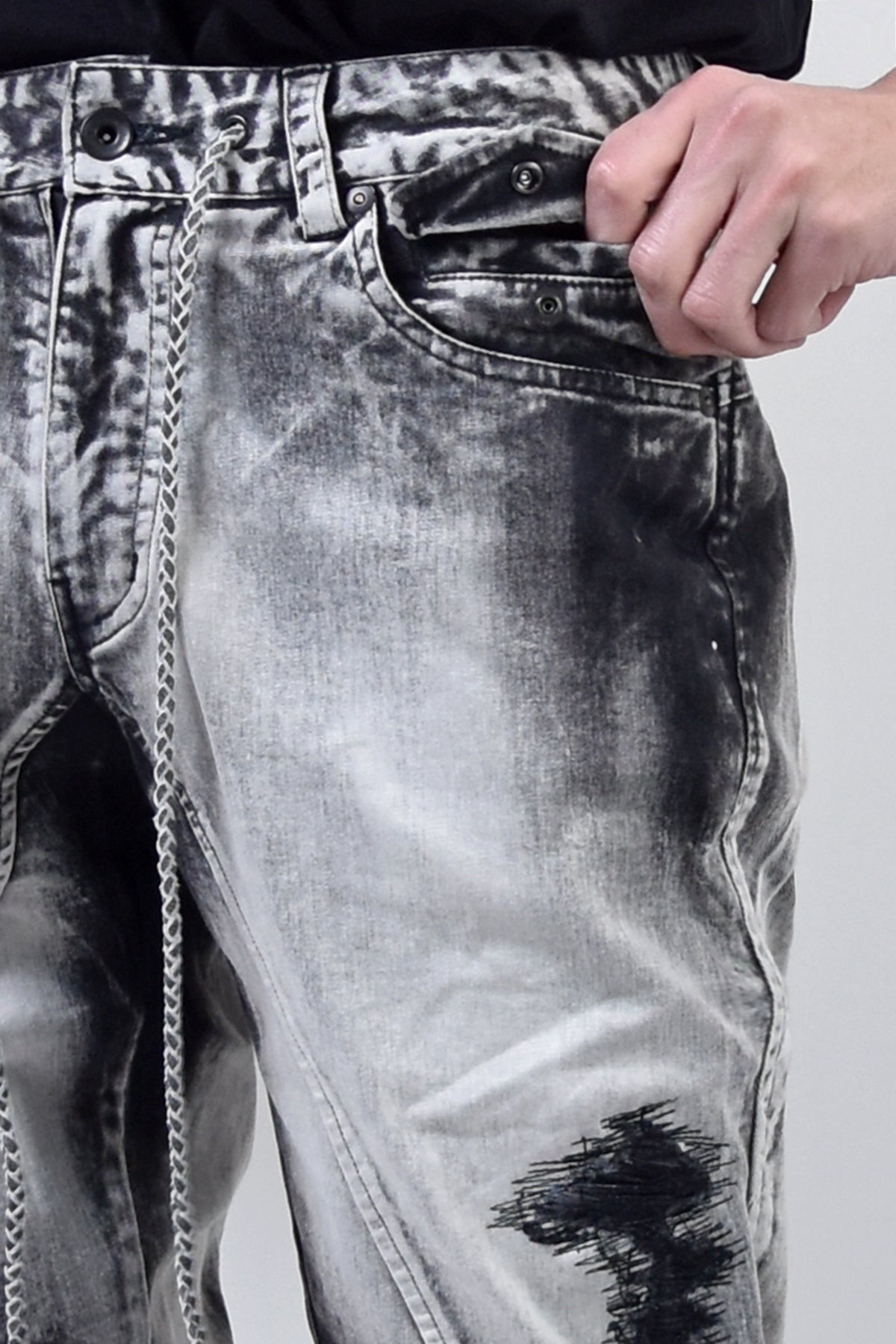 2101-PT01C Discharged Stretch Twill Pants 02