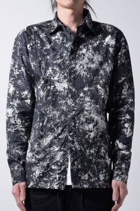 2202-SH03A Flake Discharged Slim Shirt