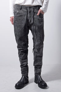 2202-PT01A Drop Crotch Pants Charcoal
