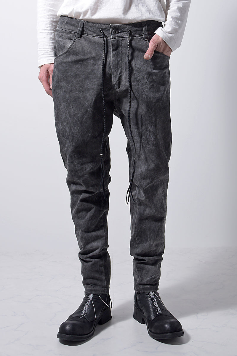 2202-PT01A Drop Crotch Pants Charcoal