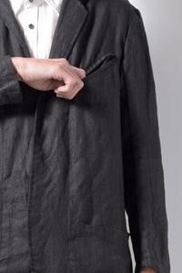 2201-JK02A Side Slit Tailored Coat Black