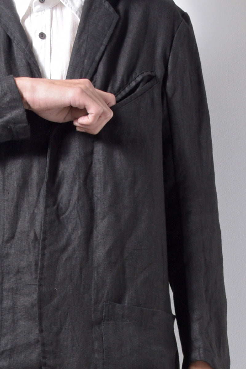 2201-JK02A Side Slit Tailored Coat Black