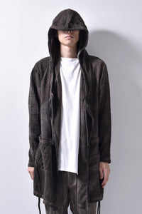 2102-TP04A Hooded Gauze CD / LS Brown