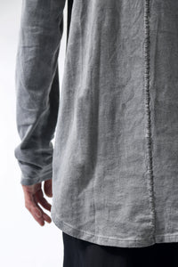 1902-CT02/LS Back Stitch Crush Cut / LS Charcoal