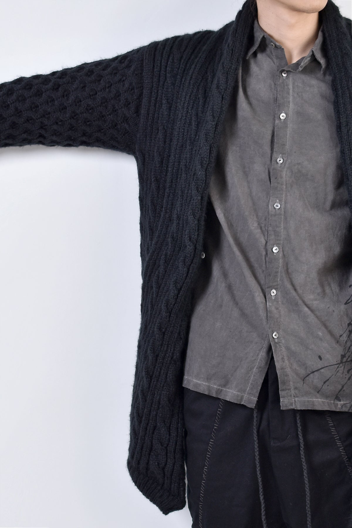 2002-KT02 Cable Combi Mohair CD Black