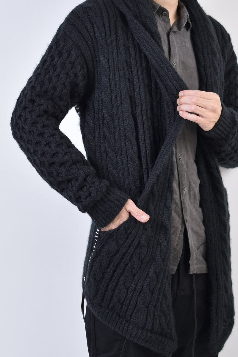 2002-KT02 Cable Combi Mohair CD Black