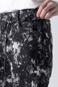 2202-PT08B Flake Discharged Stretch Pants 05