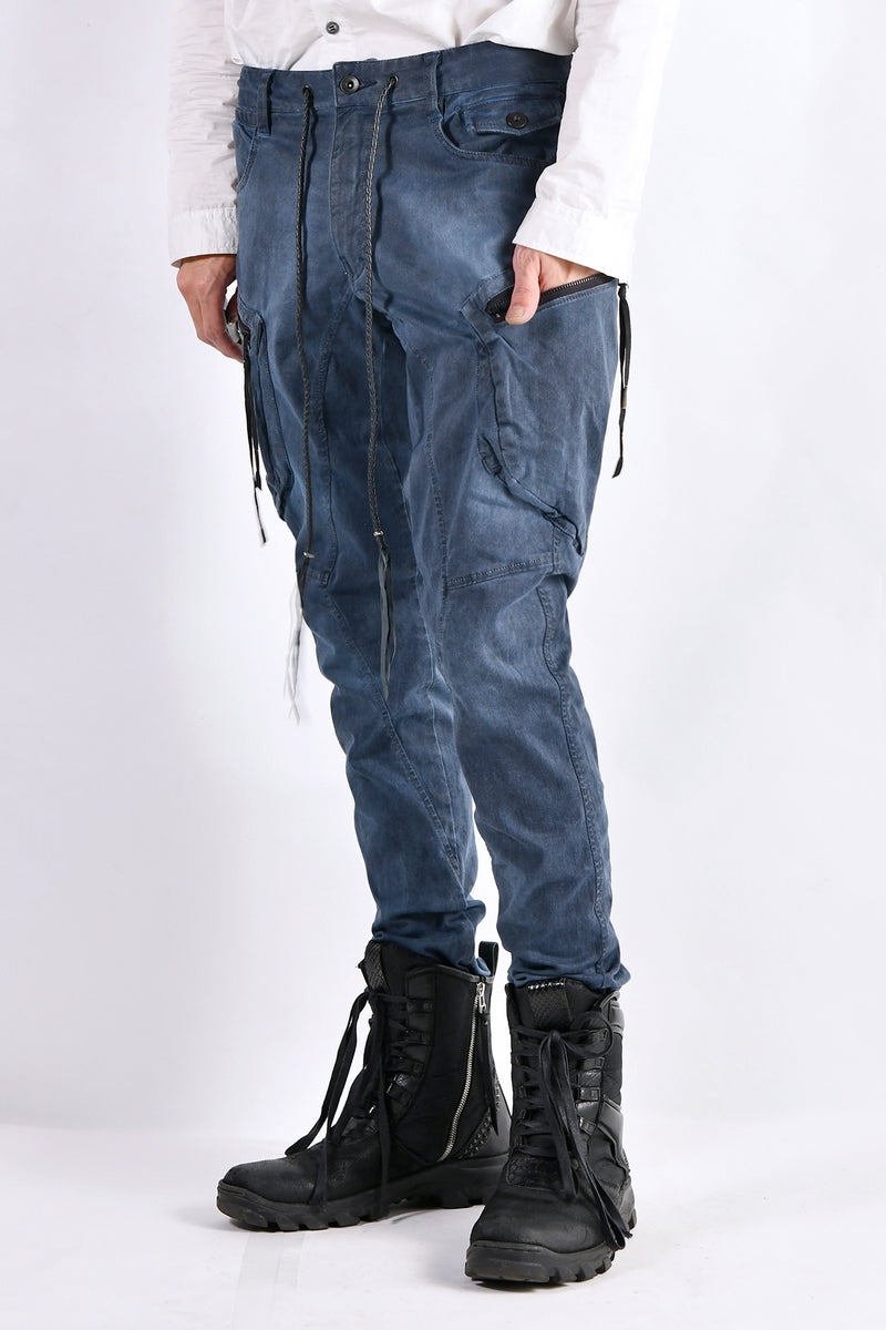 2102-PT02A Double Pocket Twill Pants 03 Navy