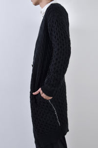 2002-KT03 Cable Combi Mohair Long CD Black