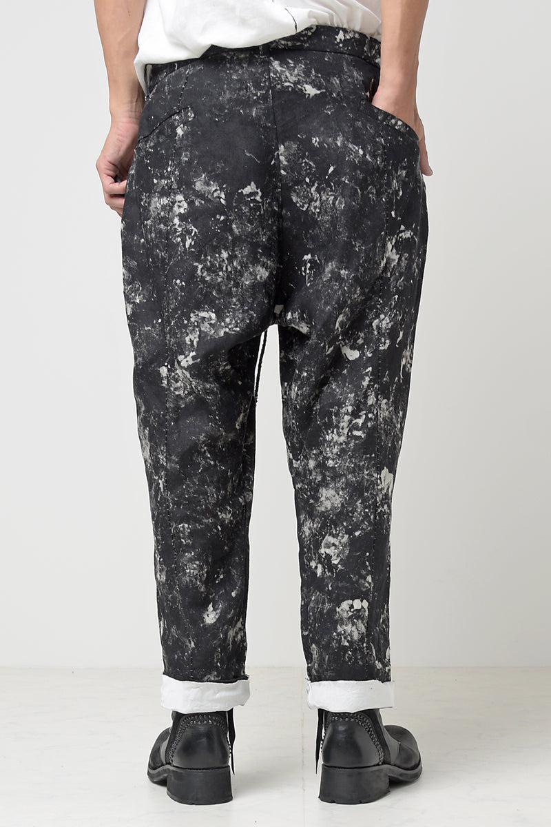 2301-PT08 Discharged Linen Layered Pants