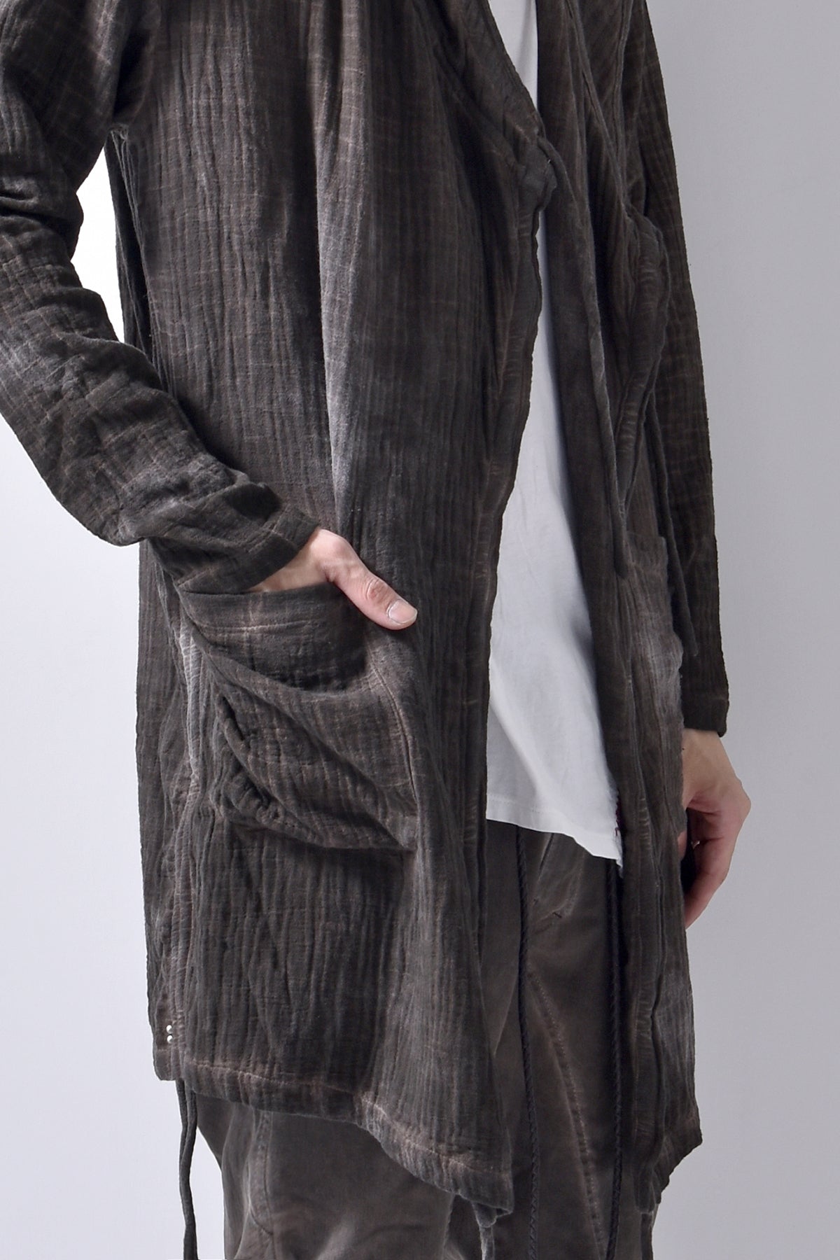 2102-TP04A Hooded Gauze CD / LS Brown