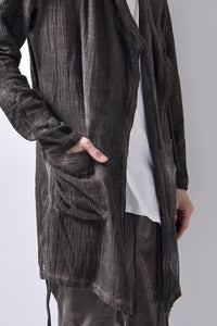 2102-TP04A Hooded Gauze CD / LS Brown