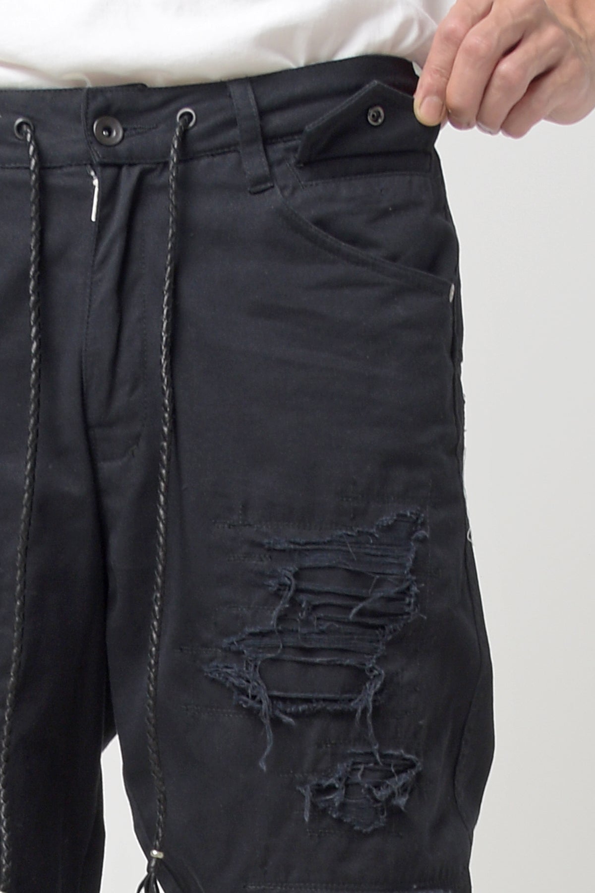 2301-PT02 Drop Crotch Crush Pants