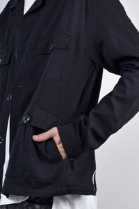 2002-SH07B Splash Field Shirt Black