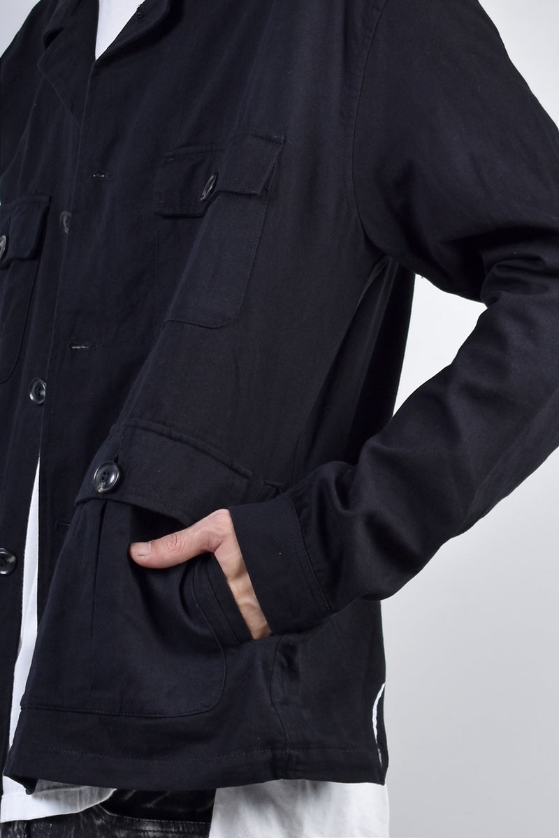 2002-SH07B Splash Field Shirt Black