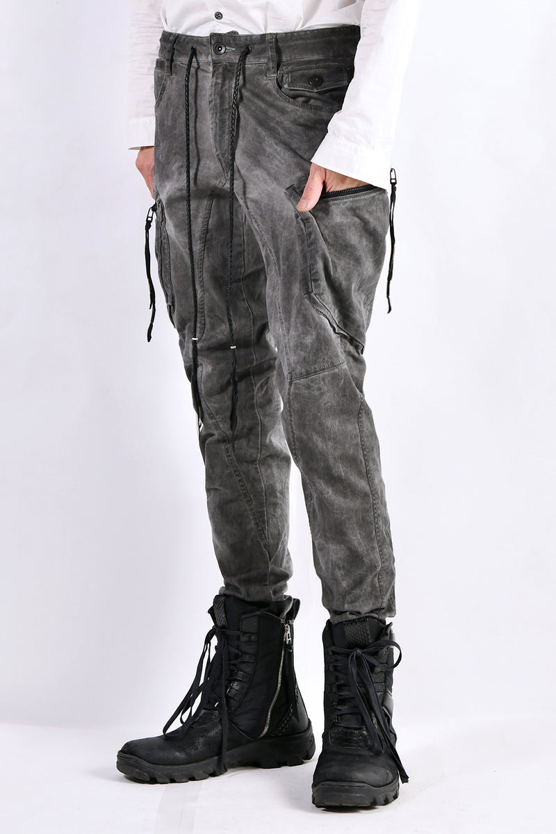 2102-PT02A Double Pocket Twill Pants 03 Charcoal