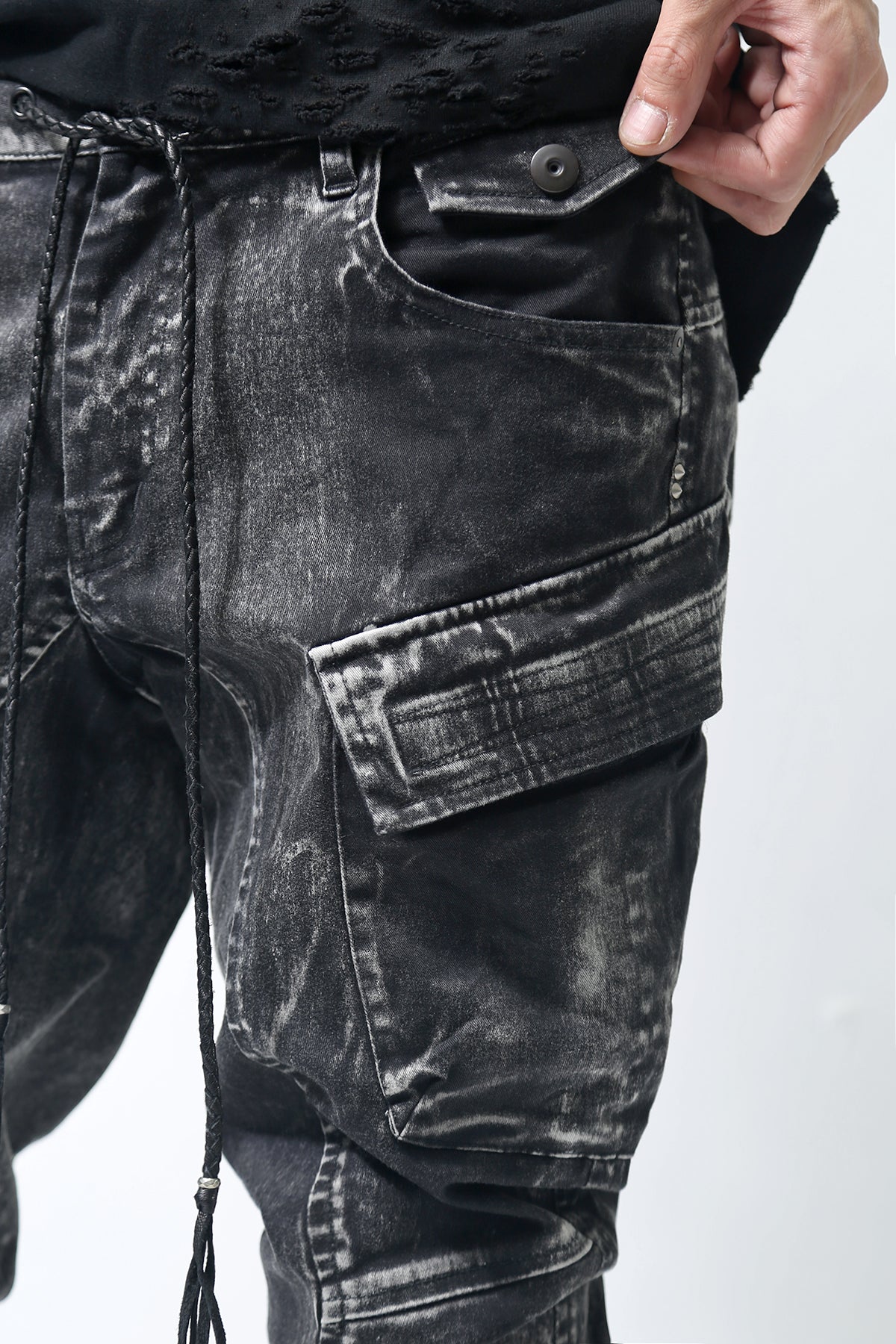 1902-PT06A Discharged Double Flap Pants