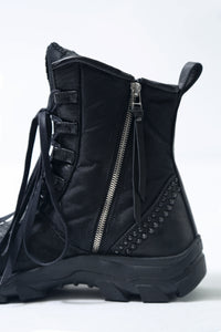 1801-BO08 Black Metal Sneaker 03