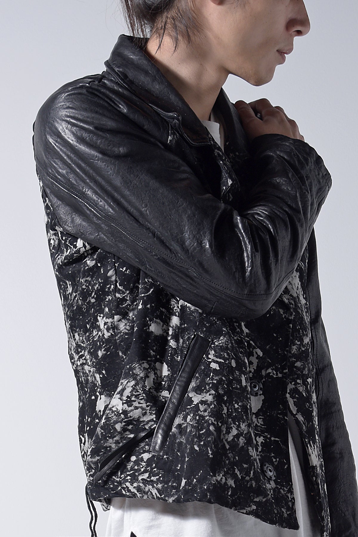 2202-JK06 Flake Discharged Jacket