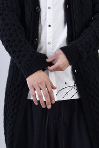 2002-KT03 Cable Combi Mohair Long CD Black