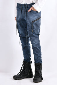 2102-PT02A Double Pocket Twill Pants 03 Navy