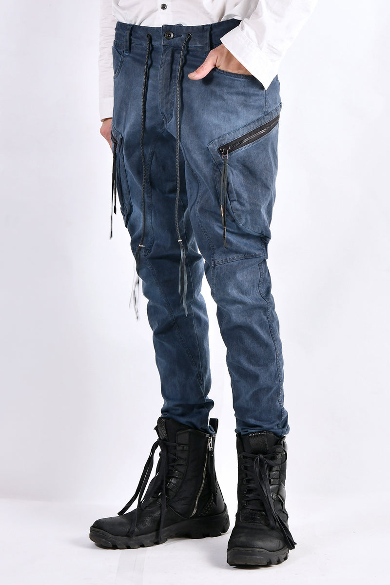 2102-PT02A Double Pocket Twill Pants 03 Navy