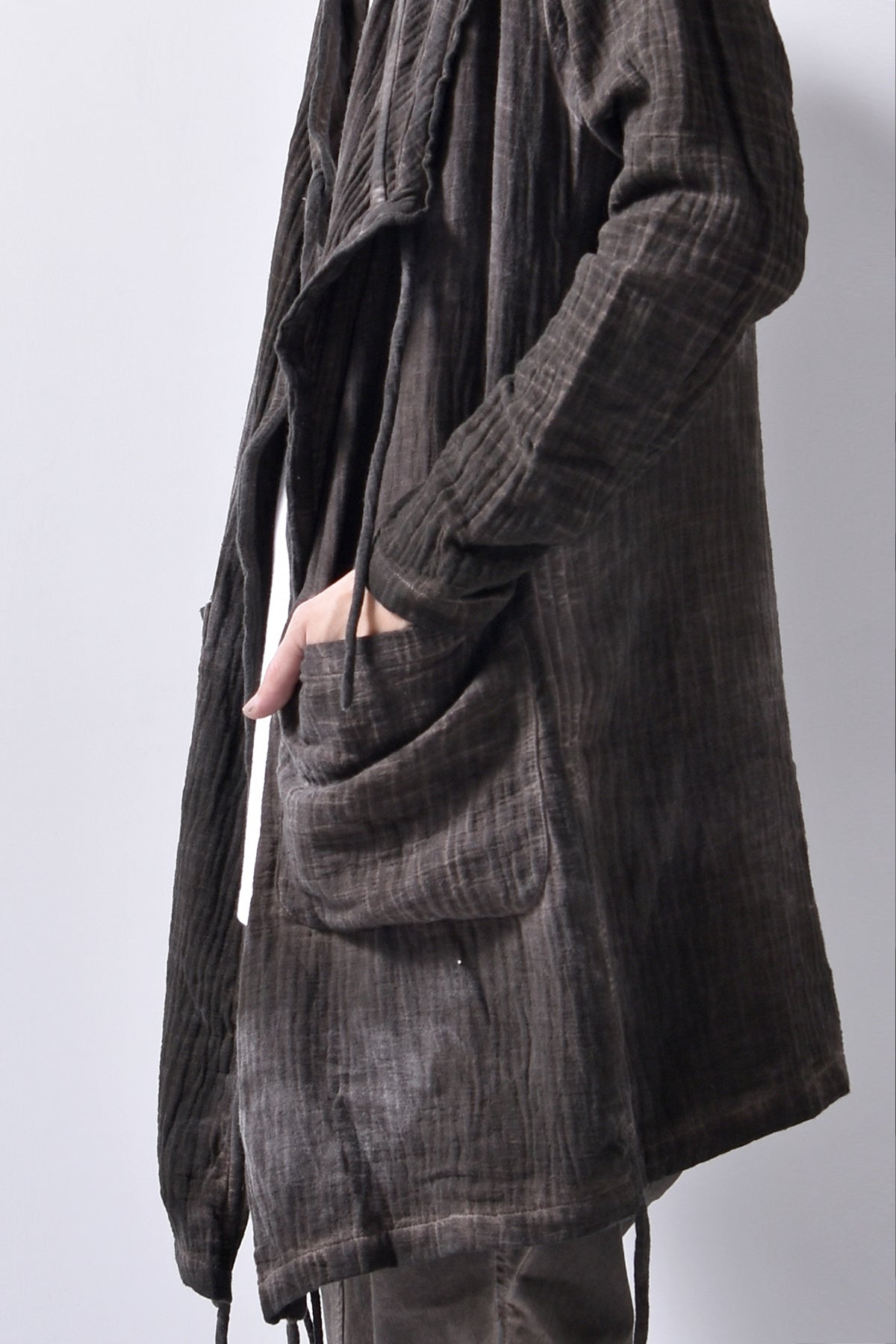 2102-TP04A Hooded Gauze CD / LS Brown