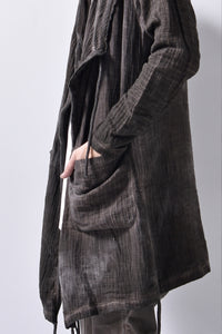 2102-TP04A Hooded Gauze CD / LS Brown