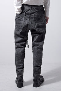 2202-PT01A Drop Crotch Pants Charcoal