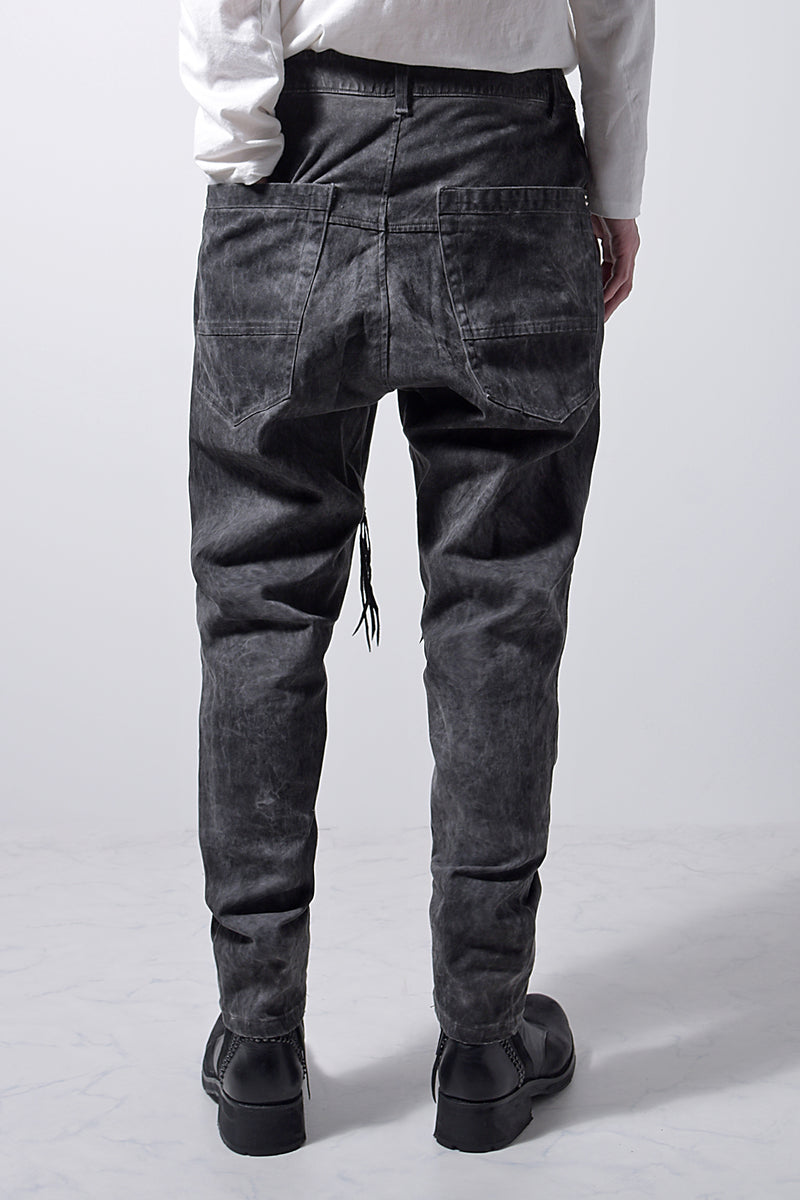 2202-PT01A Drop Crotch Pants Charcoal