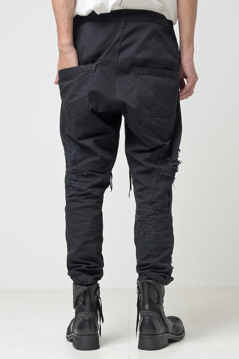 2301-PT02 Drop Crotch Crush Pants