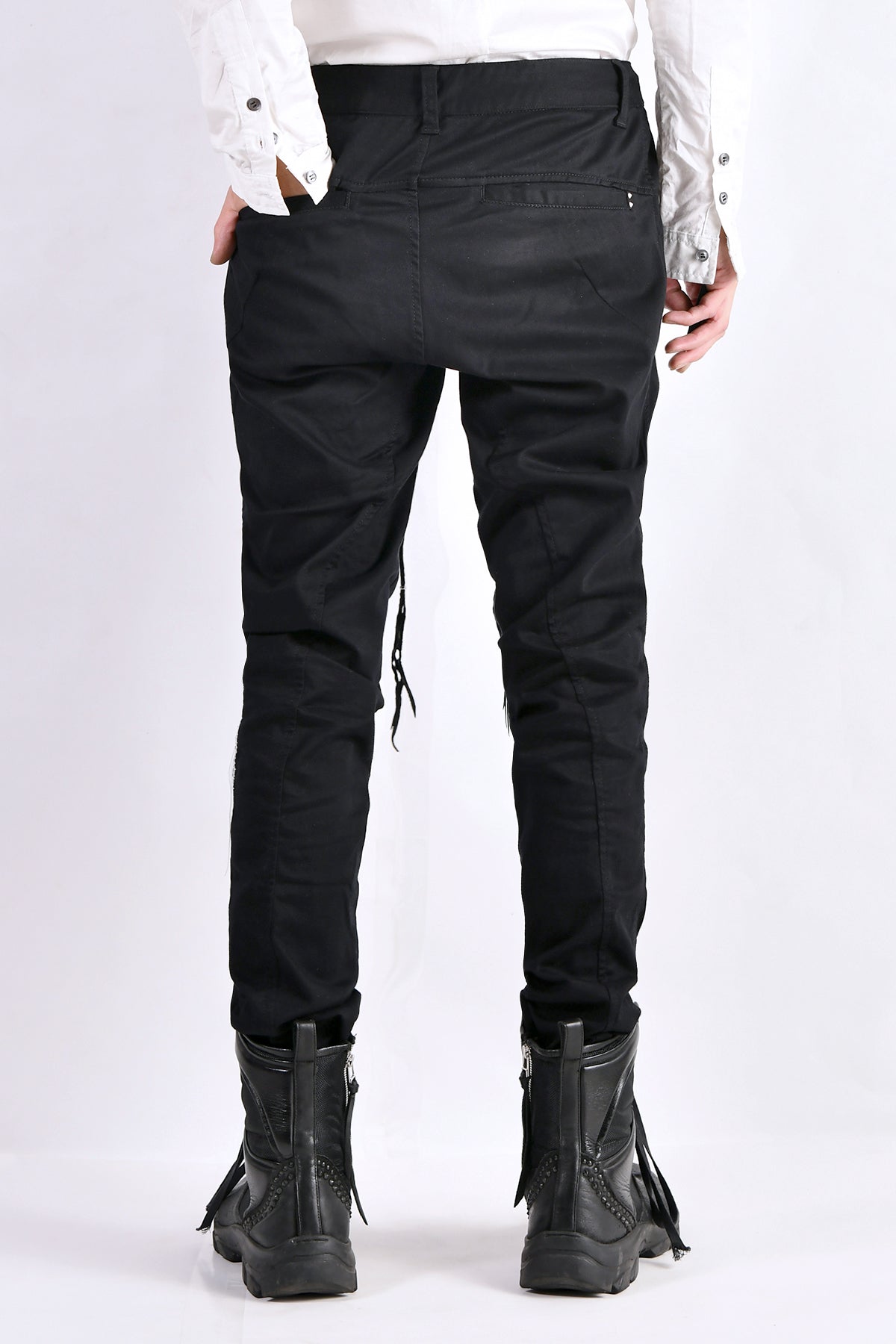 2102-PT01A Stretch Twill Pants 03 Black