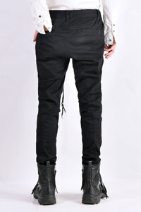 2102-PT01A Stretch Twill Pants 03 Black