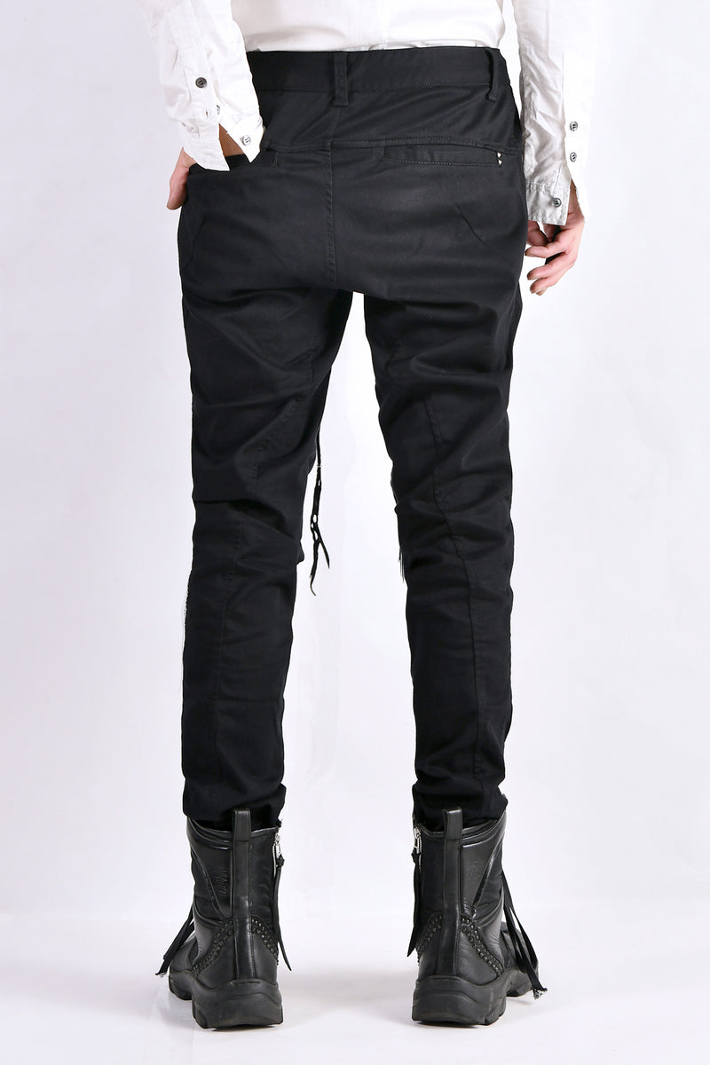 2102-PT01A Stretch Twill Pants 03 Black