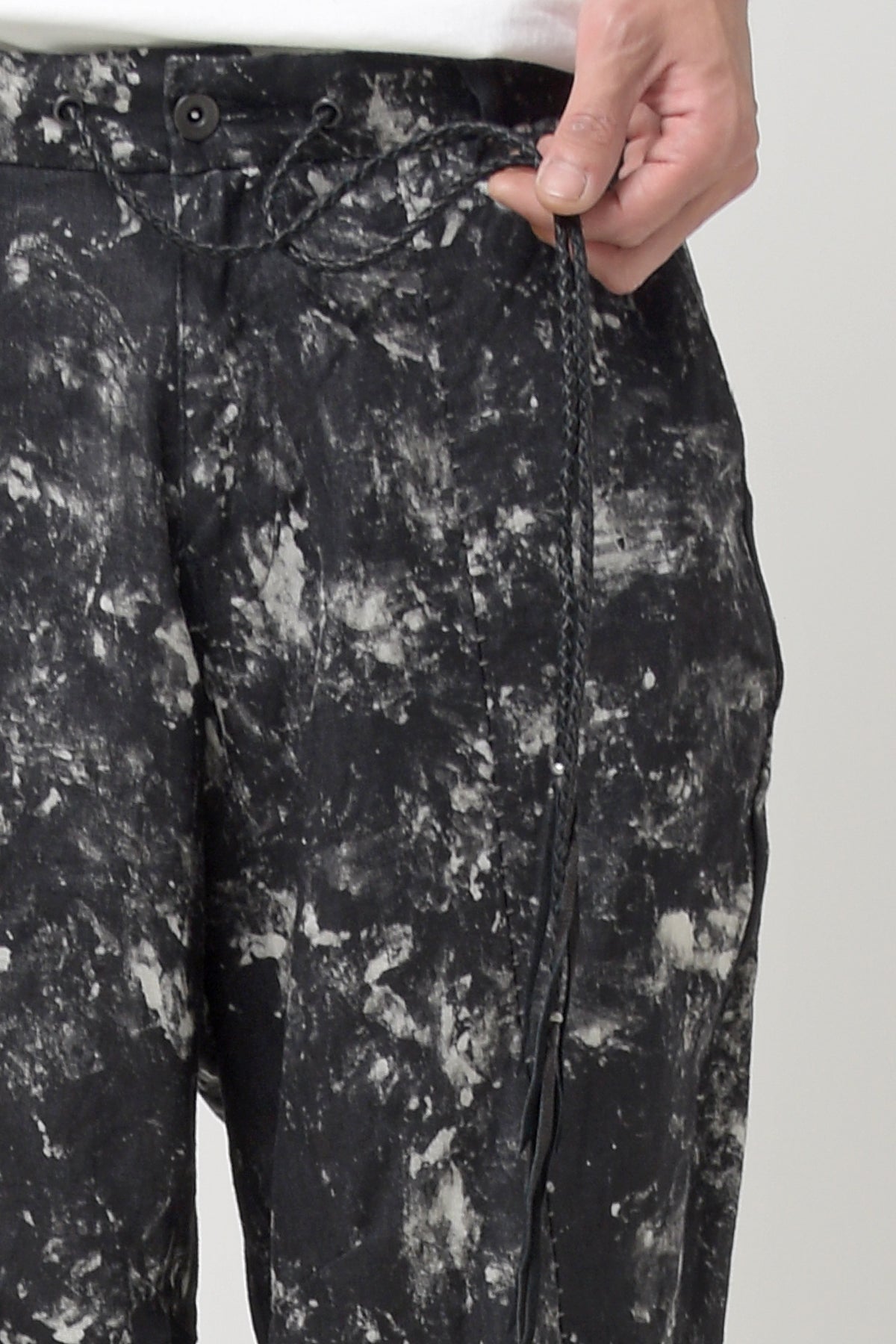 2301-PT08 Discharged Linen Layered Pants