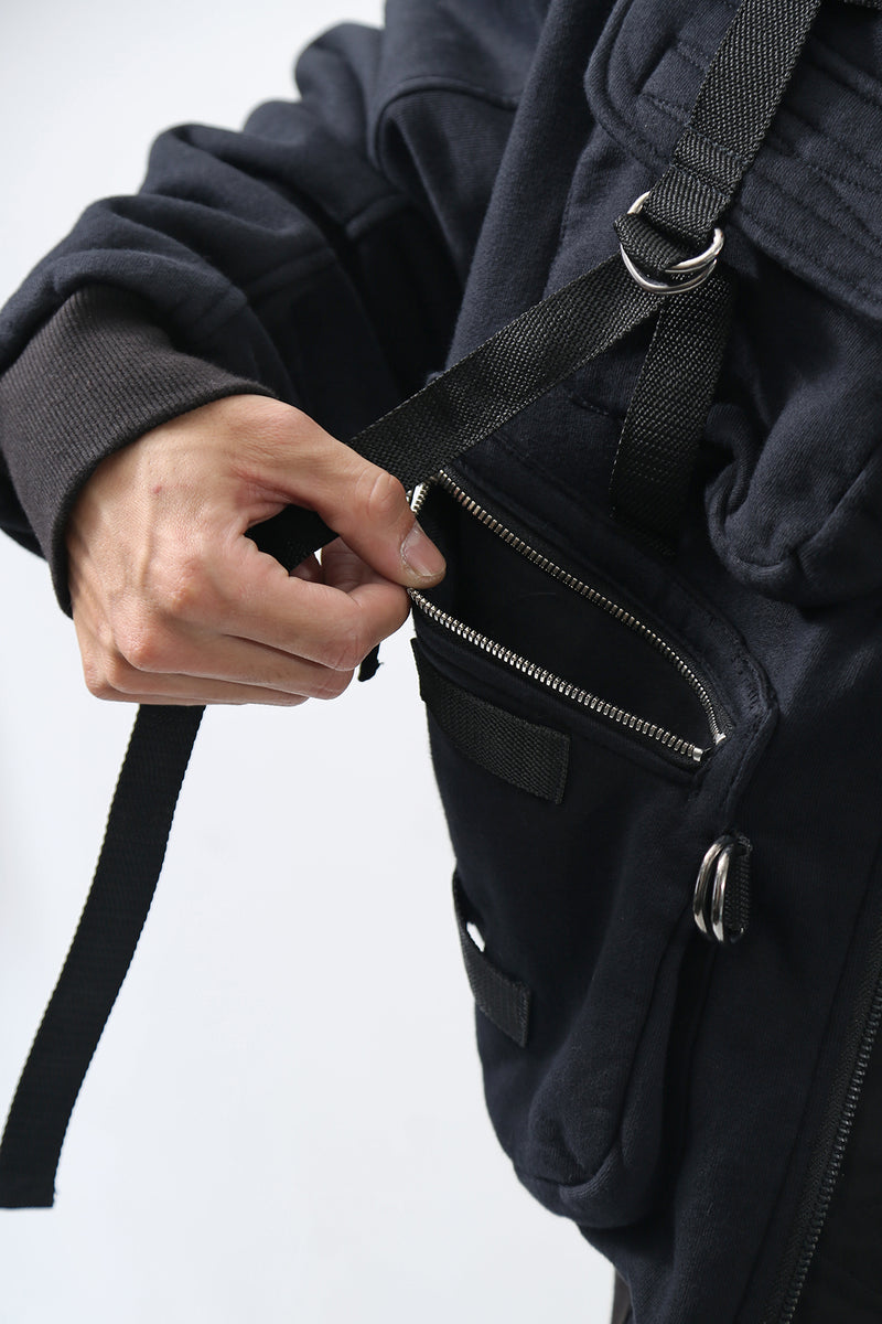 1902-JK06 Parachute Over Blouson Black